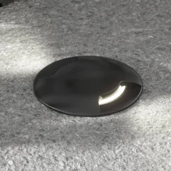 Grond-inbouwlamp Ceci 160-2L rond zwart 10W CCT