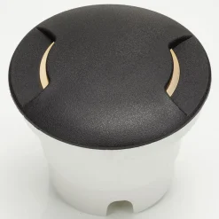 Grond-inbouwlamp Ceci 160-2L rond zwart 10W CCT