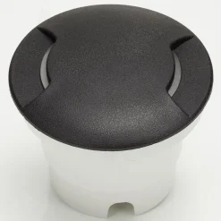 Grond-inbouwlamp Ceci 160-2L rond zwart 10W CCT