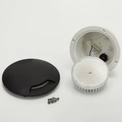 Grond-inbouwlamp Ceci 160-2L rond zwart 10W CCT