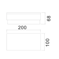 Grondspot inbouwlamp Tabit, 10 x 20 cm, beloopbaar