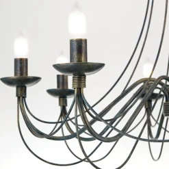 Grote 8-lichts kroonluchter CLARA in landhuisstijl