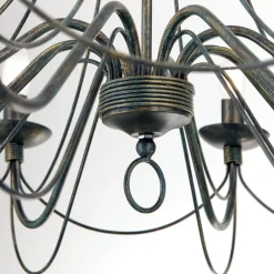 Grote 8-lichts kroonluchter CLARA in landhuisstijl