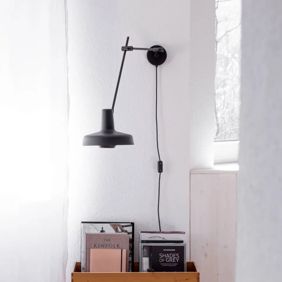 GRUPA Arigato wand 1-lamp 70cm Ø23cm zwart