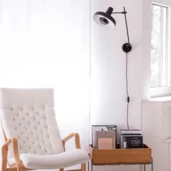 GRUPA Arigato wand 1-lamp 70cm Ø23cm zwart