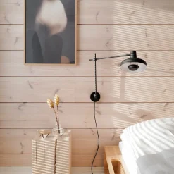 GRUPA Arigato wand 1-lamp 70cm Ø23cm zwart