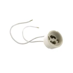 GU10 fitting, keramisch, wit, kabel 15 cm, max. 35 W