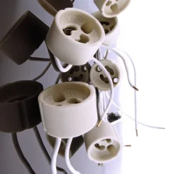 GU10 fitting, keramisch, wit, kabel 15 cm, max. 35 W