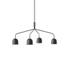Gubi Kroonluchter Howard 4-lamps 134x103 cm brons