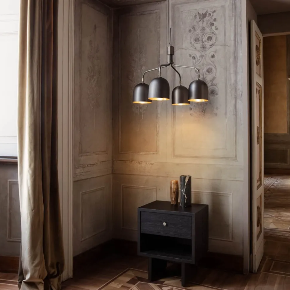 Gubi Kroonluchter Howard 4-lamps Ø 66 cm brons