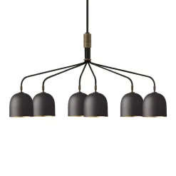 Gubi Kroonluchter Howard 6-lamps 134x73 cm brons