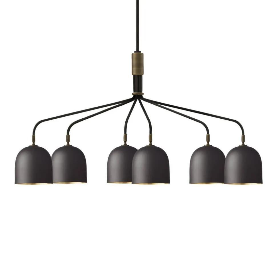 Gubi Kroonluchter Howard 6-lamps 134x73 cm brons