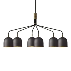 Gubi Kroonluchter Howard 6-lamps 134x73 cm brons