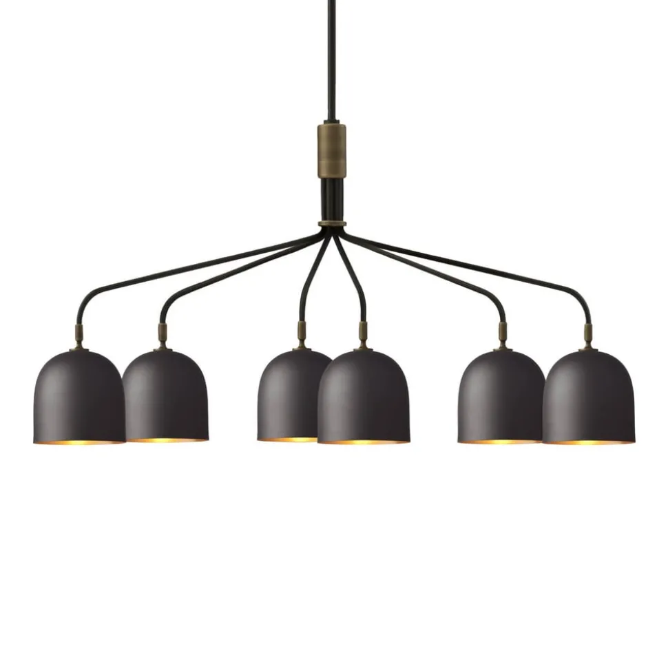 Gubi Kroonluchter Howard 6-lamps 134x73 cm brons