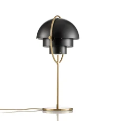 Gubi Lite tafellamp, hoogte 50 cm, messing/zwart