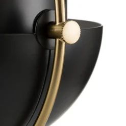 Gubi Lite tafellamp, hoogte 50 cm, messing/zwart