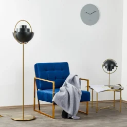 Gubi Lite tafellamp, hoogte 50 cm, messing/zwart