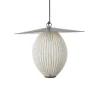 Gubi Satellite buiten hanglamp, 45x27 cm, zwart/crème wit