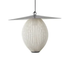 Gubi Satellite buiten hanglamp, 45x27 cm, zwart/mosterdgoud