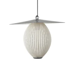 Gubi Satellite buiten hanglamp, 45x27 cm, zwart/mosterdgoud