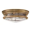 Hadrian buiten plafondlamp, brons/helder