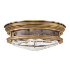 Hadrian buiten plafondlamp, brons/helder