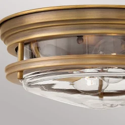 Hadrian buiten plafondlamp, brons/helder