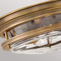 Hadrian buiten plafondlamp, brons/helder