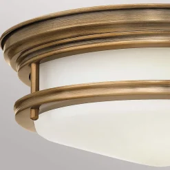 Hadrian buiten plafondlamp, brons/opaal wit