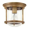 Hadrian Mini buiten plafondlamp, brons/helder
