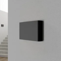 Haga wandlamp, grafiet, metaal, G9, omhoog/omlaag, 25,5cm breed