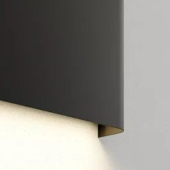 Haga wandlamp, grafiet, metaal, G9, omhoog/omlaag, 25,5cm breed