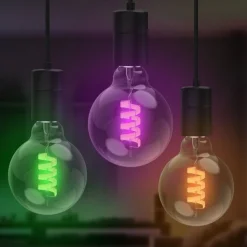 Hama Smart LED Filament E27 G95, WLAN, Matter, 4,9 W, RGBW