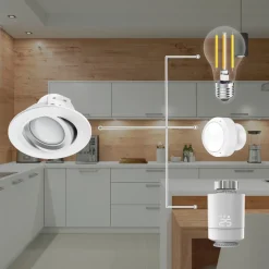 Hama WLAN LED inbouwspot, app-besturing CCT wit