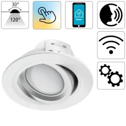 Hama WLAN LED inbouwspot, app-besturing CCT wit