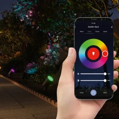 Hama WLAN tuinspot, grondspies, IP65, RGBW, dimbaar