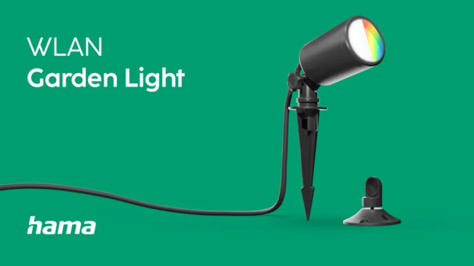 Hama WLAN tuinspot, grondspies, IP65, RGBW, dimbaar