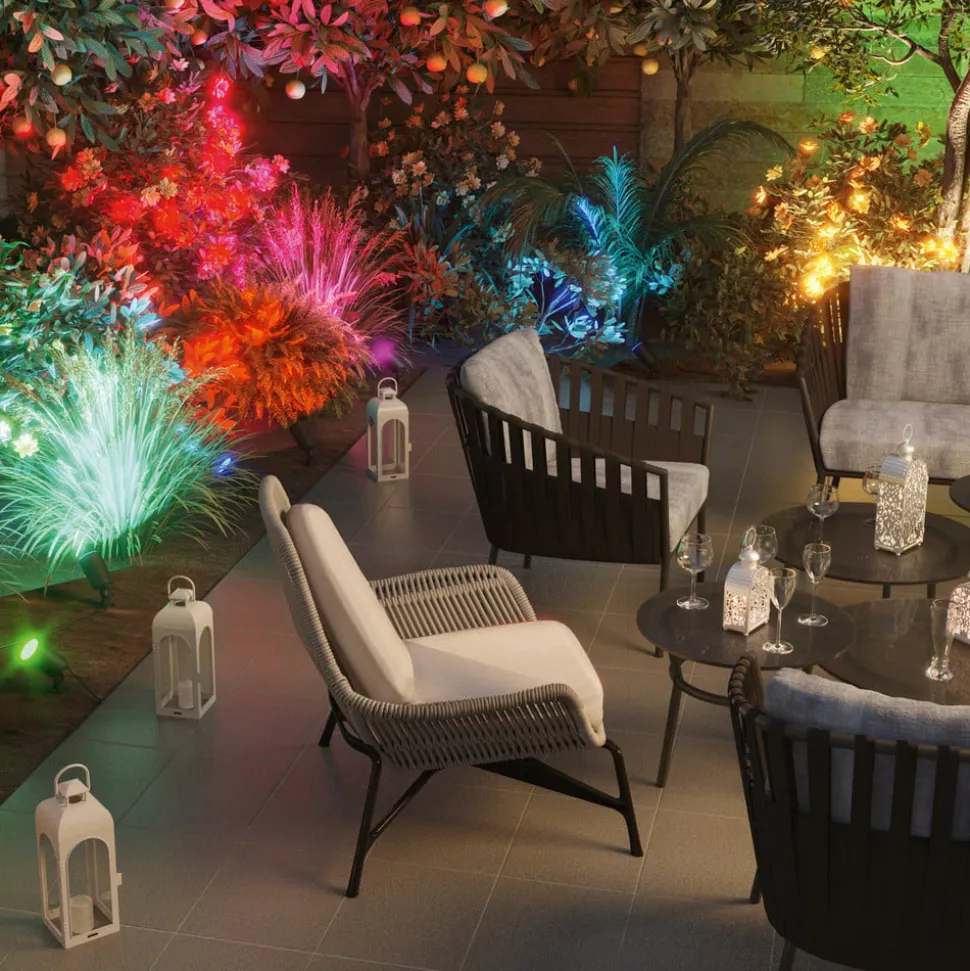 Hama WLAN tuinspot, grondspies, IP65, RGBW, dimbaar