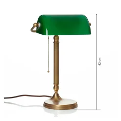 Handgemaakte bankierslamp JIVAN