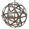 Handgesmede buiten hanglamp Carson, 5-lamps