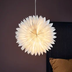 Hangende decoratieve ster Solina, grijs, Ø 45 cm