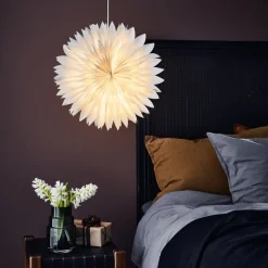 Hangende decoratieve ster Solina, grijs, Ø 45 cm