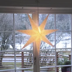 Hangende ster Sensy, Ø 100 cm, wit