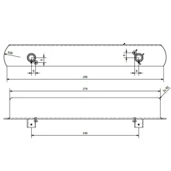Hangerset voor noodlamp E-LUX standaard