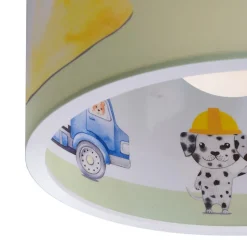 Hanglamp 25/40 bouwplaats, Ø 38 cm, geel, E27, 1-lamp
