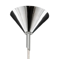 Hanglamp 562, glas helder, kap/baldakijn chroom