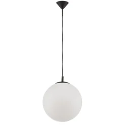 Hanglamp 562, mat glas, kap/baldakijn zwart