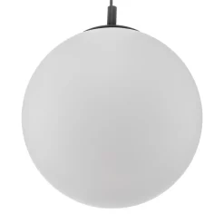 Hanglamp 562, mat glas, kap/baldakijn zwart