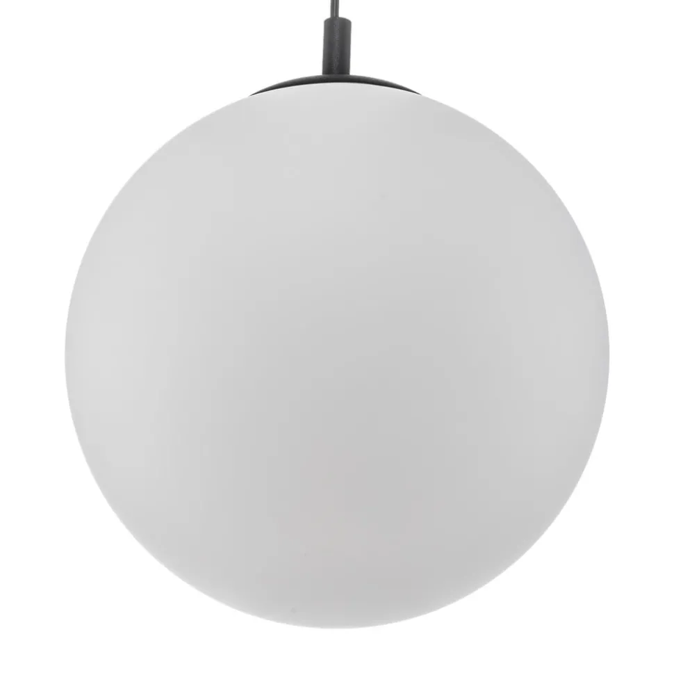 Hanglamp 562, mat glas, kap/baldakijn zwart