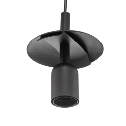 Hanglamp 562, mat glas, kap/baldakijn zwart